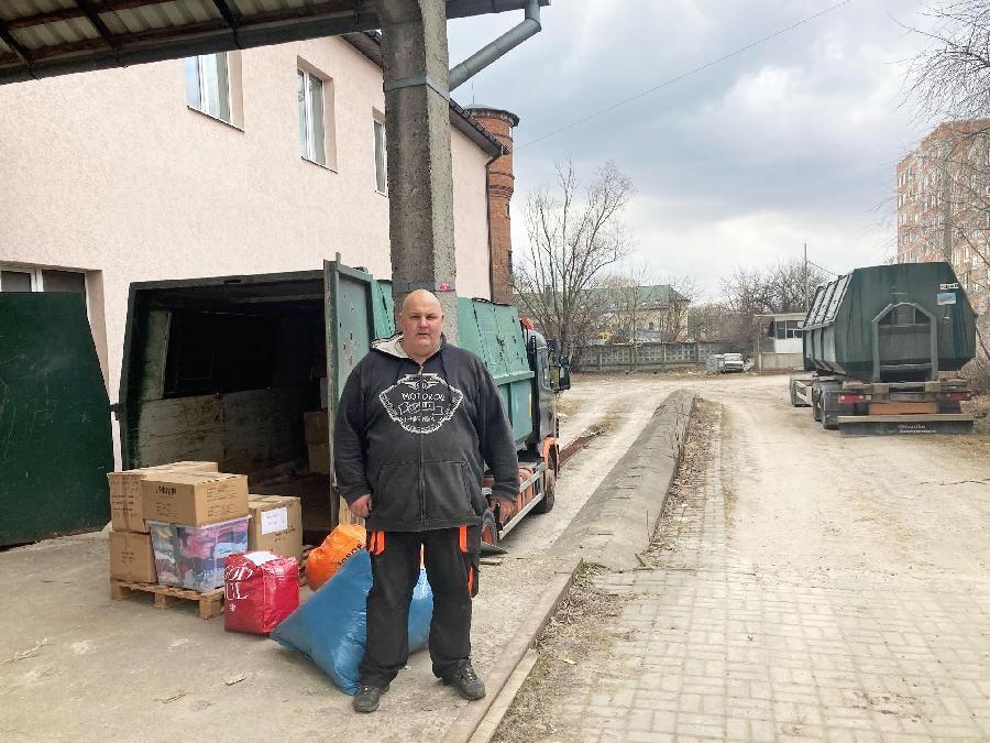 Trafiklärare Pär Dahlstedt från Gävle på plats i Ukraina.