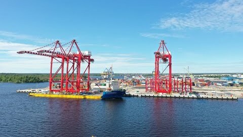 Byggandet av Ostkustens största containerterminal