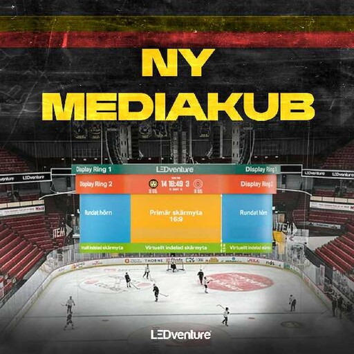 Brynäs IF satsar på arenaupplevelsen – ny LED- och mediakub inför säsongspremiären