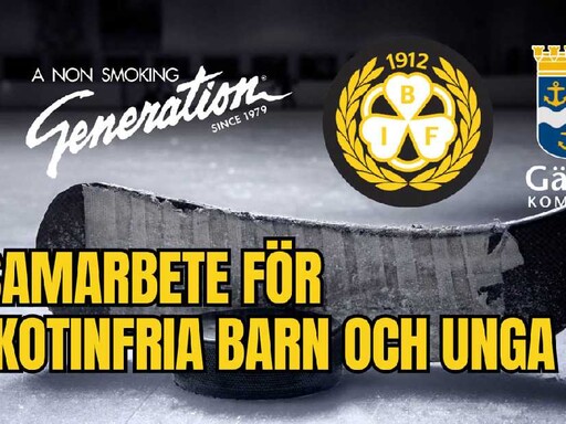 Brynäs IF, Gävle Kommun och A Non Smoking Generation i samarbete för nikotinfria barn och unga