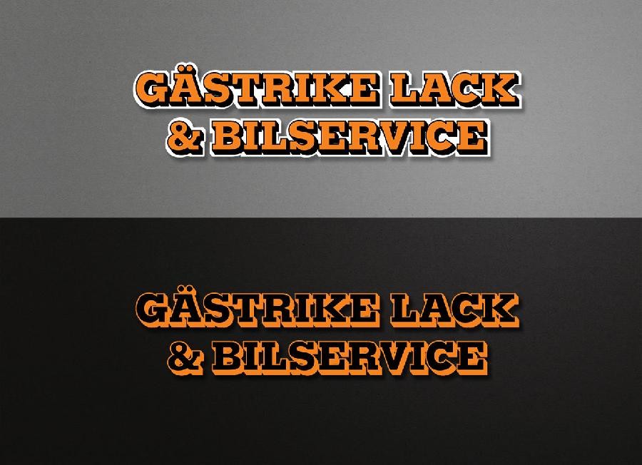 Gästrike Lack & Bilservice nya logotyp.