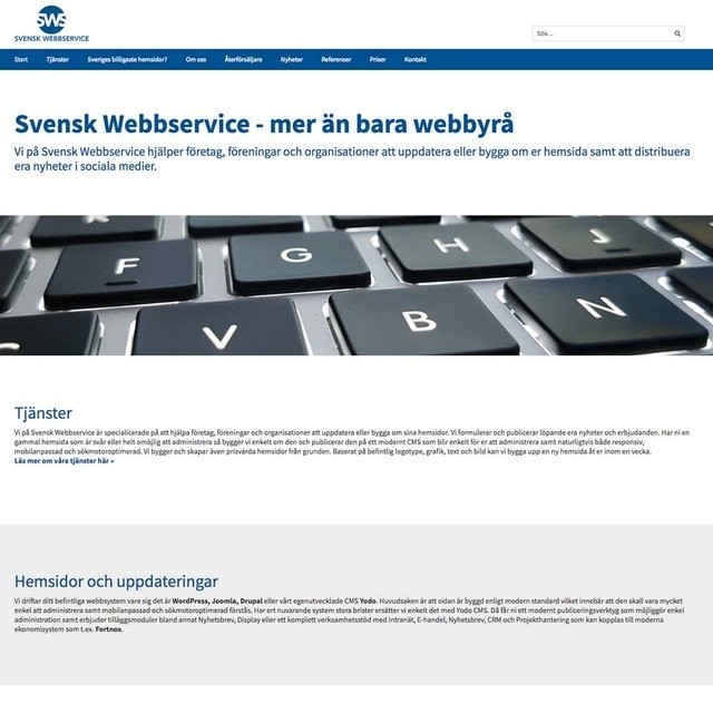 Precis har startat Svensk Webbservice