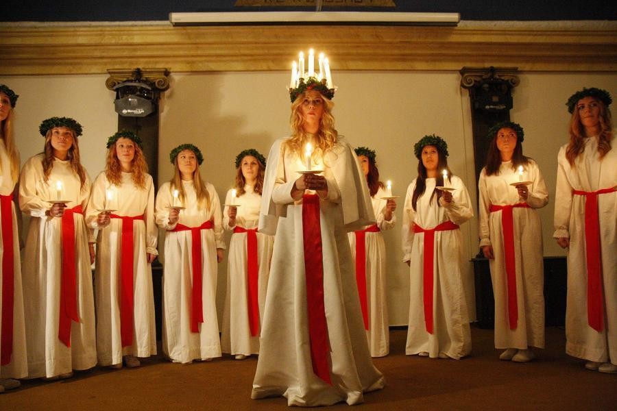 Tradition med Lucia på Templet.