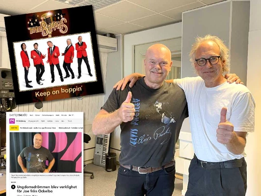 Joe berättar om The Boppers genom bild som kan tala