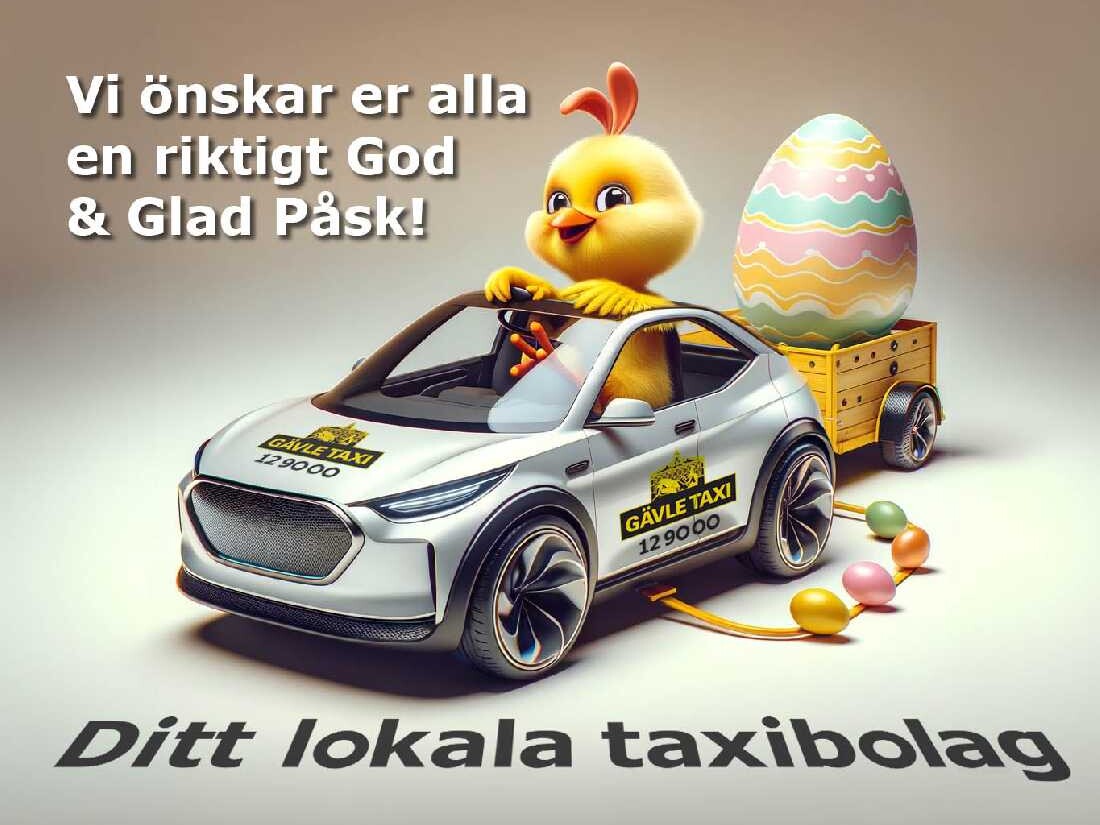 Gävle Taxi önskar alla vänner en God och Glad Påsk