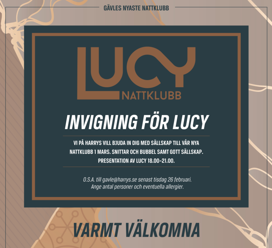 Invigning för nya nattklubben Lucy