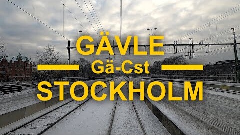 Tågresan Gävle-Stockholm