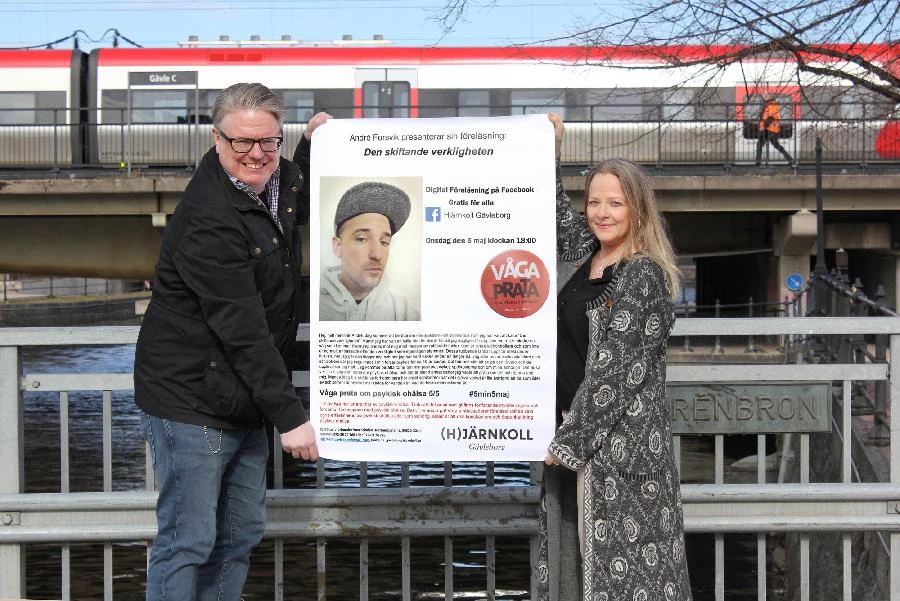 Samordnarna Stefan Glaving och Lena Jonsson på Hjärnkoll Gävleborg.