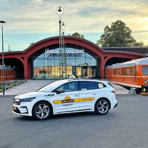 Åk med Gävle Taxi till Järnvägsmuseet