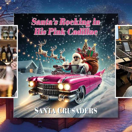 Snart släpps årets jullåt – Santa Crusaders redo att rocka för Cancerfonden