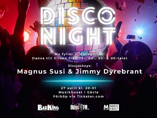 Disco Night på Musikhuset i Gävle